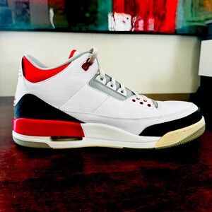 Nike Air Jordan 3 Retro Fire Red Size 13 136064-120